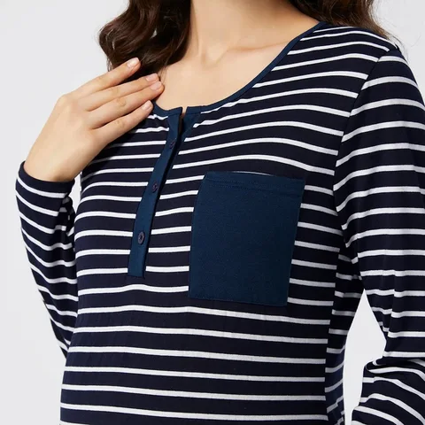 Платье для беременных Emotion Moms полосатое полиэстер