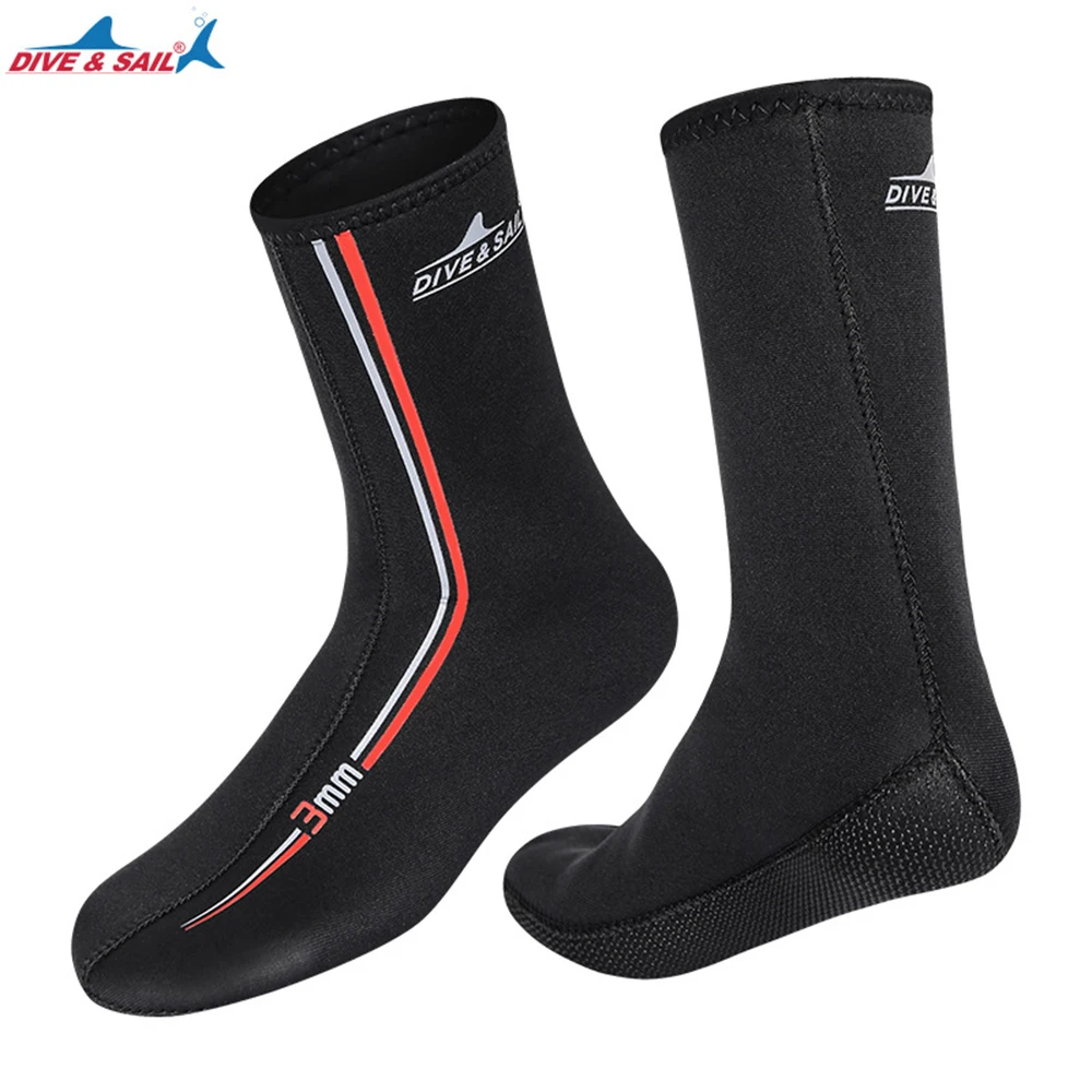 

3MM Super Elastic CR Non-Slip Diving Shoes Men And Women Diving Socks Warm And Wear-Resistant Ankle Snorkeling Socks 2023
