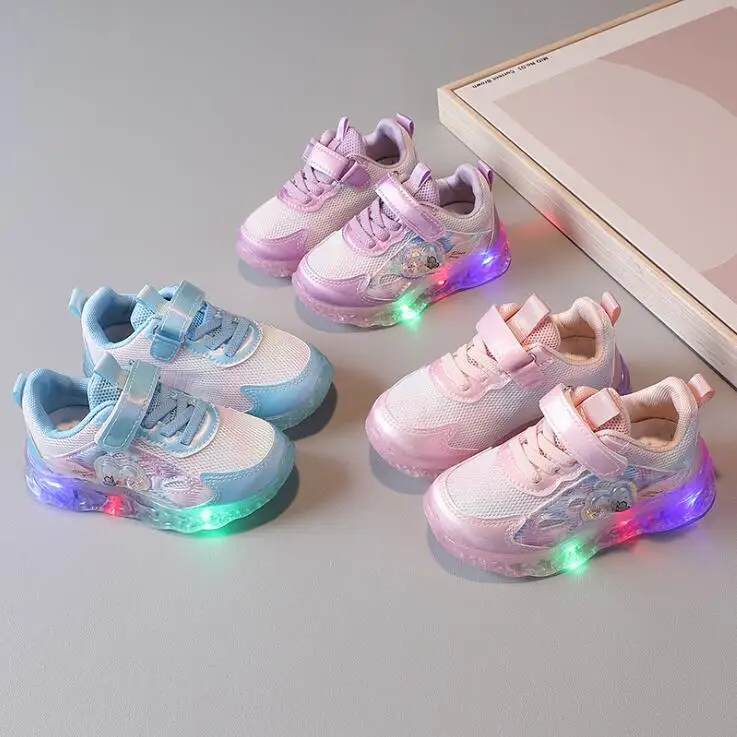 

2023 Kids Shoes Children Sneakers Autumn Running Shoes Boys Children's Casual Sports Shoes Luminous LED Light Non-slip Shoes