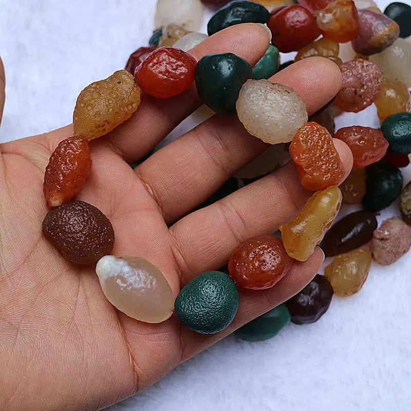 

Rare Beautiful Natural Agate Desert Stones Chinese gobi Prayer Bracelet 14MM