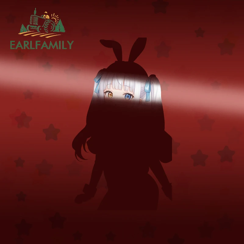 Фото Наклейки на автомобиль EARLFAMILY Bunny Kagura Mea, модные популярные наклейки с персонажами мультфильмов и аниме, наклейки на скейтборд, наклейки на кондиционер, автомобильные наклейки №1