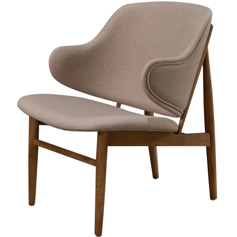 

YY Balcony Small Couch Solid Wood Chair Club Cafe European Chair