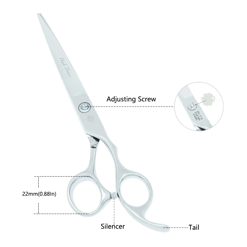 Фиолетовый дракон 7 0 &quotножницы для ухода за домашними животными острые режущие