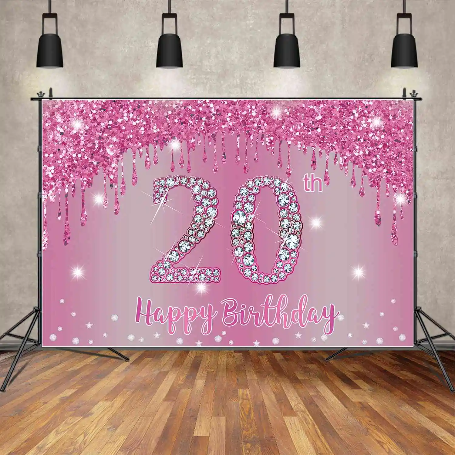 

Фотофон MOON.QG, Женская Роза, блестящая занавеска с боке, Фотофон с днем рождения, баннер, реквизит, украшения для детской свадьбы