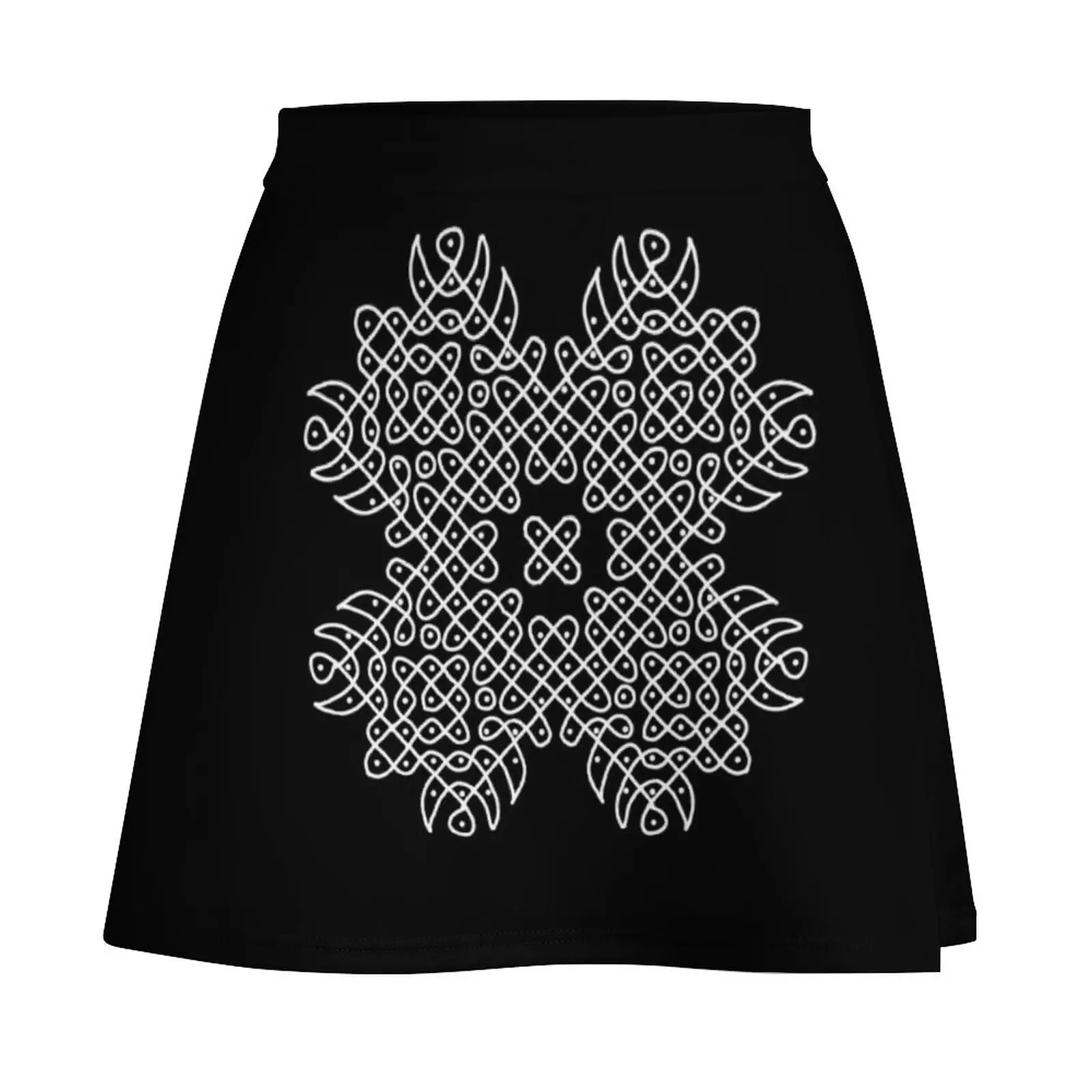 Kolam искусство из южной индии. Женская мини-юбка в Корейском стиле