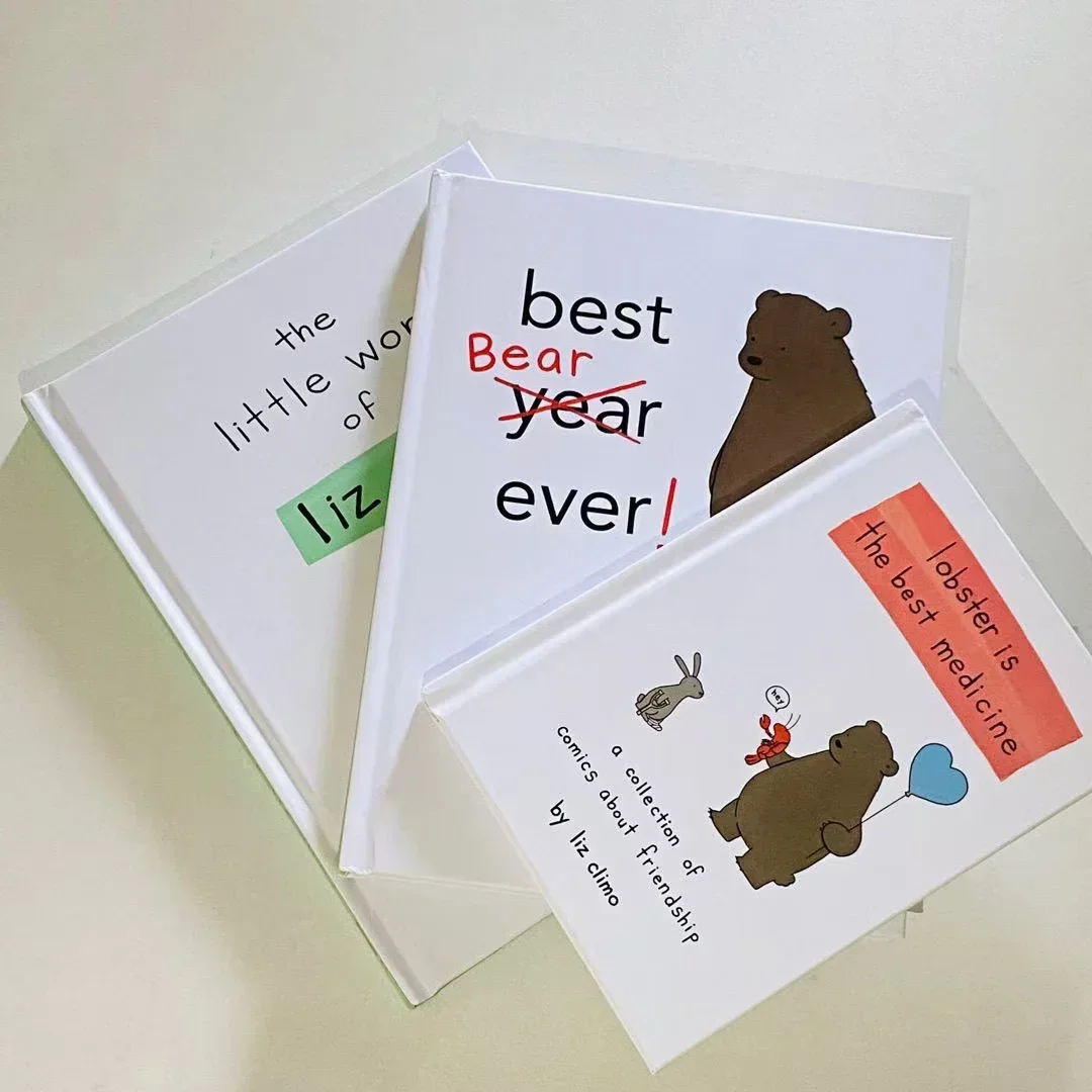 3-книги Liz Climo милый мультяшный комикс маленький мир лучший медвежонок-лобстер