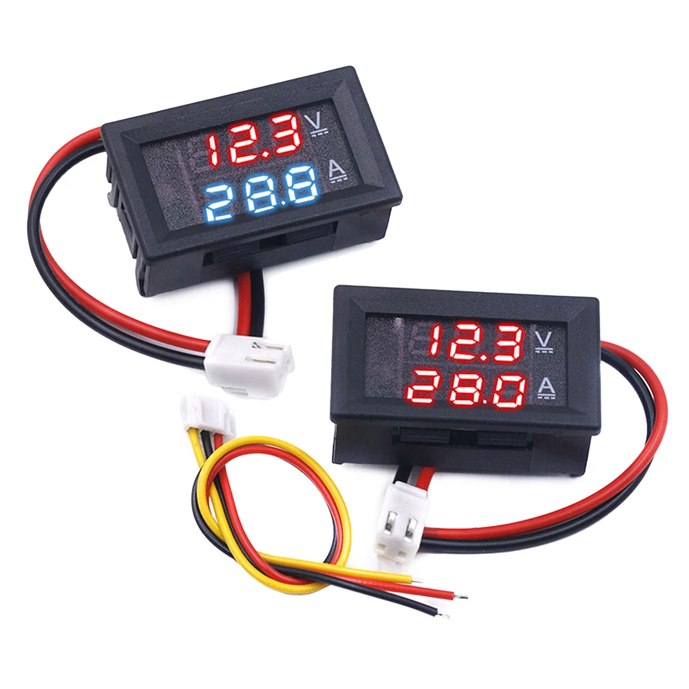 Компактный автомобильный аккумулятор монитор напряжения и тока 0 100 В 10 А