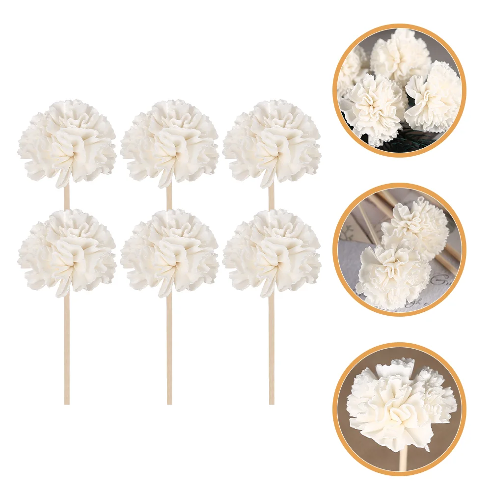 

6 Pcs Essential Oil Diffuser Sticks Rattan Home Aromatherapy Flower Replacement