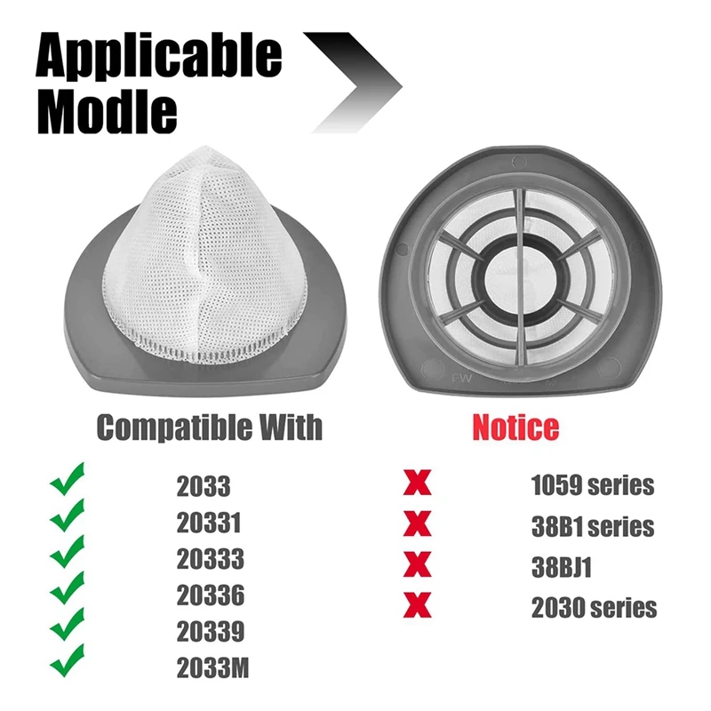 Сменный вакуумный фильтр 2033 и поролоновый для пылесоса Bissell 20331 20333 20336 2039 сравните