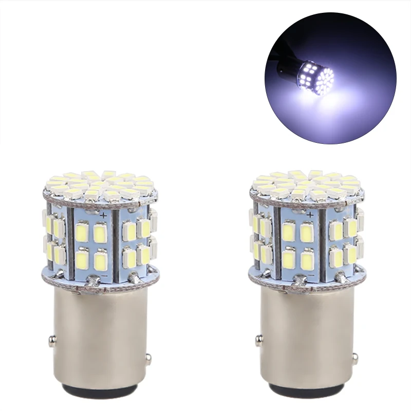 2 шт. габаритные фонари багажника 1157 белый 3020 50SMD светодиодный 12 В сигнальный