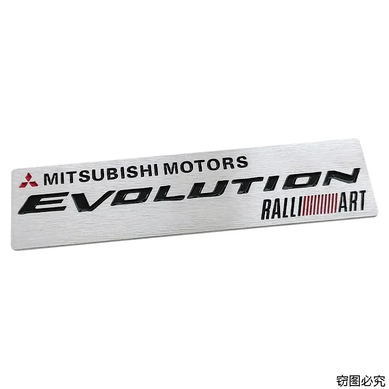 

Автомобильная эмблема из алюминиевого сплава, значок на крыло, багажник, наклейки для Mitsubishi Ralliart ASX Eclipse Galant Mirage Montero L200 EVO
