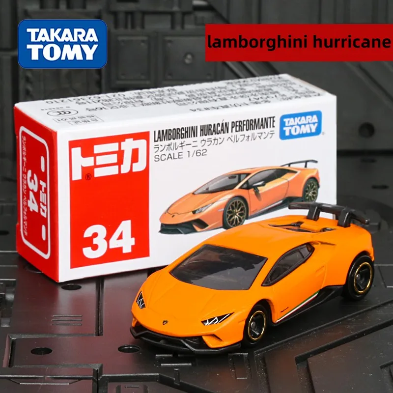 

TOMY Domeca Alloy Car Simulation Toy Car Model No. 34 Lamborghini Huracan Hurricane 879947