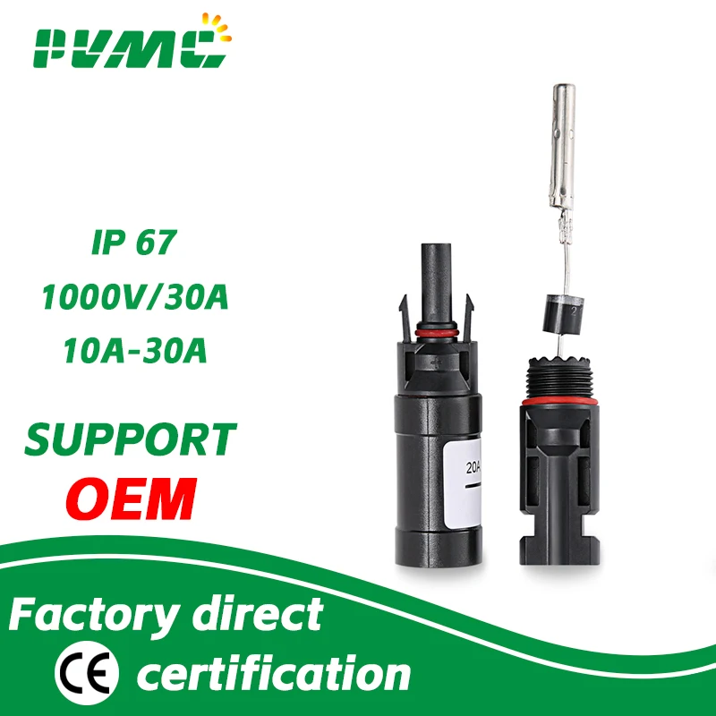 

Diode Connection 10A 15A 20A Blocking Diode to Connect Solar Panels in Parallel Solar connector