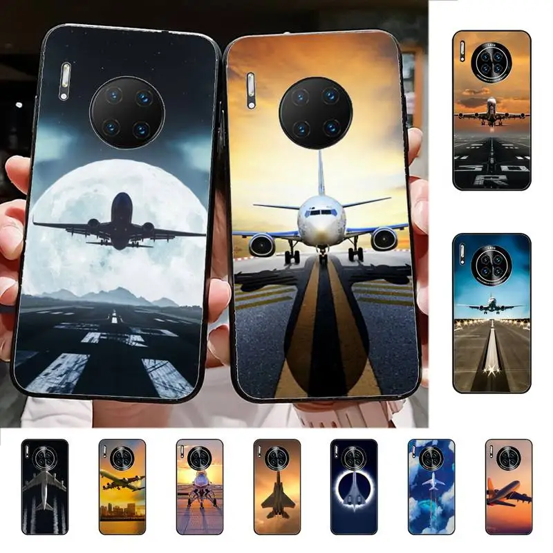 

Aircraft Airplane Phone Case for Huawei Mate 20 10 9 40 30 lite pro X Nova 2 3i 7se