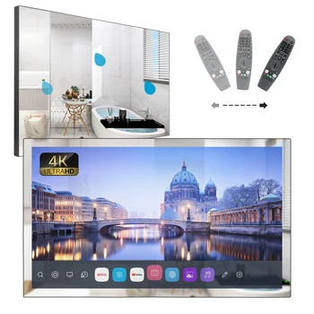 32 Inches 4K Smart Mirror Bathroom LED TV Waterproof webOS Television Android WiFi Television DVB ATSC Voice Control Alexa