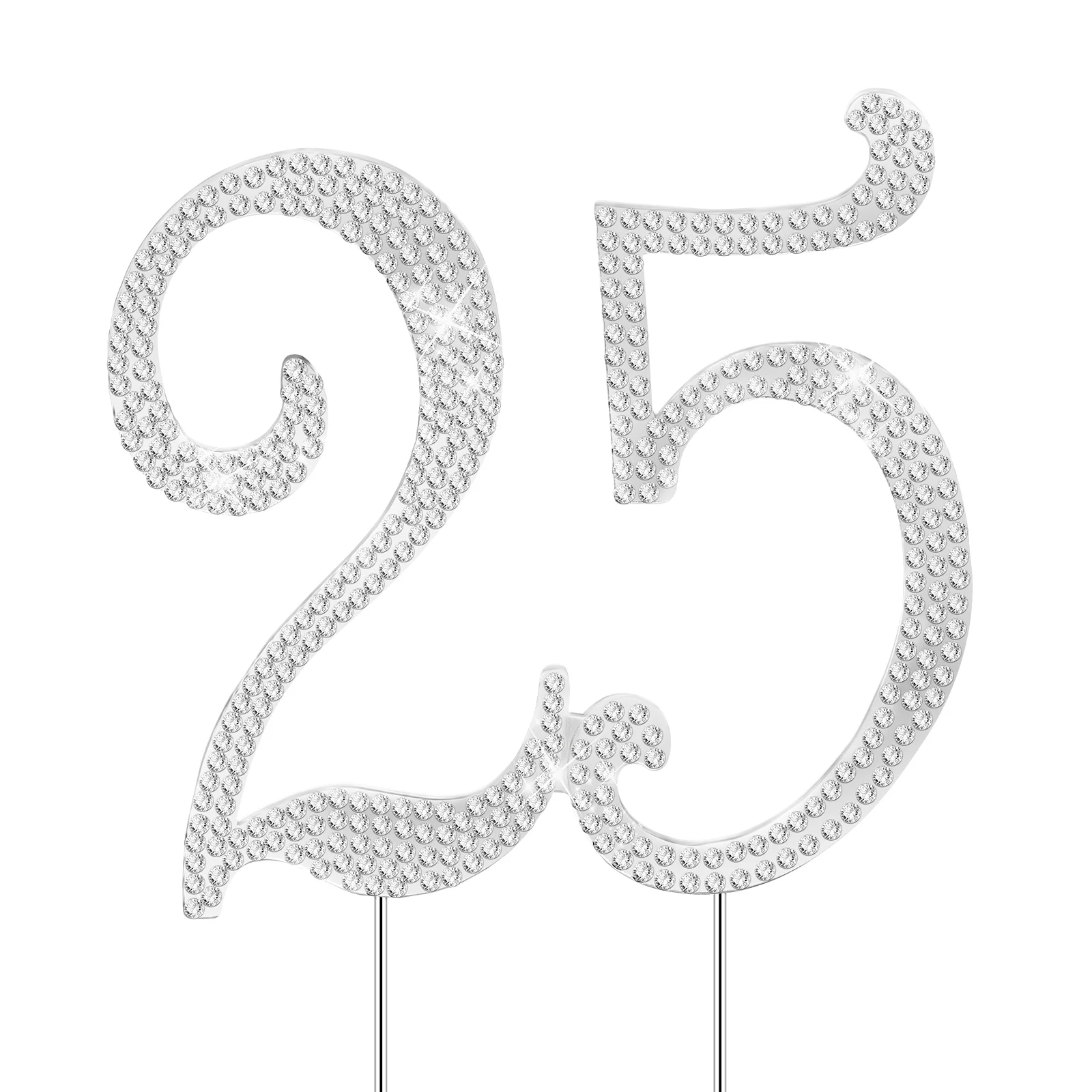 

Topper Cake Birthday 25Th Party Anniversary Decoration Bling Numbercupcake Decorative Keepsake Best Decorating 25 Numbers Girls