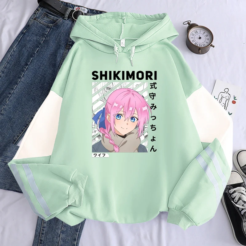 Толстовки Kawaii Shikimori's Not Just a Cutie из аниме уличная одежда в стиле эстетических
