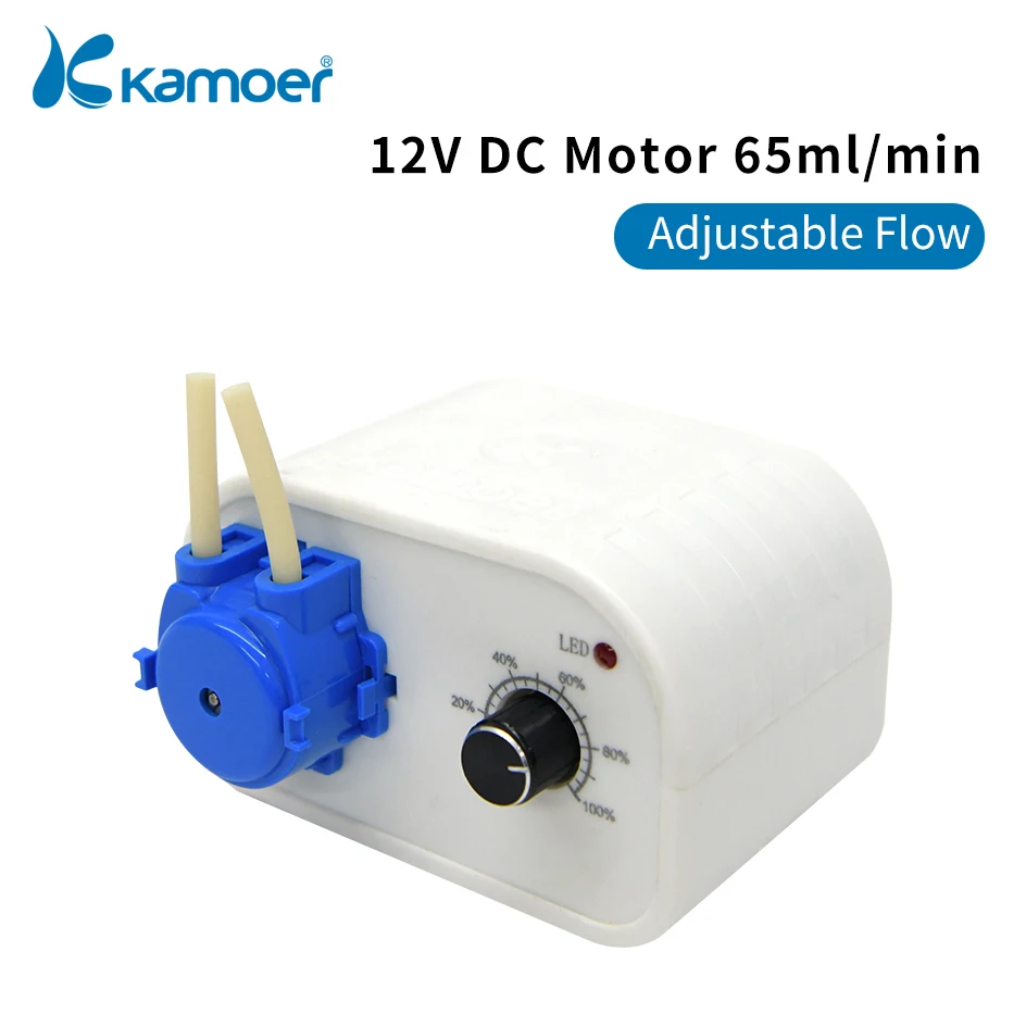 Kamoe-bomba dispensadora de líquido peristáltica NKCP12V, máquina dosificadora con flujo ajustable de bajo ruido para laboratorio