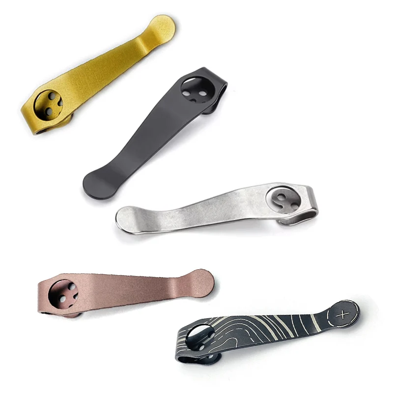 Фото 8-цветный титановый карманный зажим для ножа с ЧПУ для Spyderco Paramilitary2 C81 Para3 C223 G10 Police Delica Endura Yojimbo №1