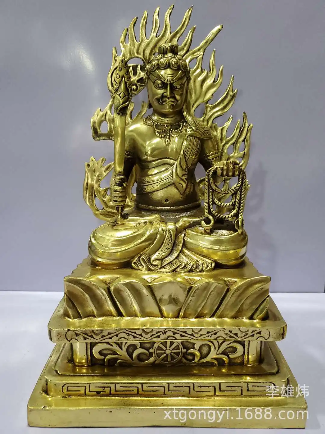 

Бронзовая статуэтка Бодхисаттва с символом короля бессмертности, тантрическая статуэтка Будды, оптовая продажа