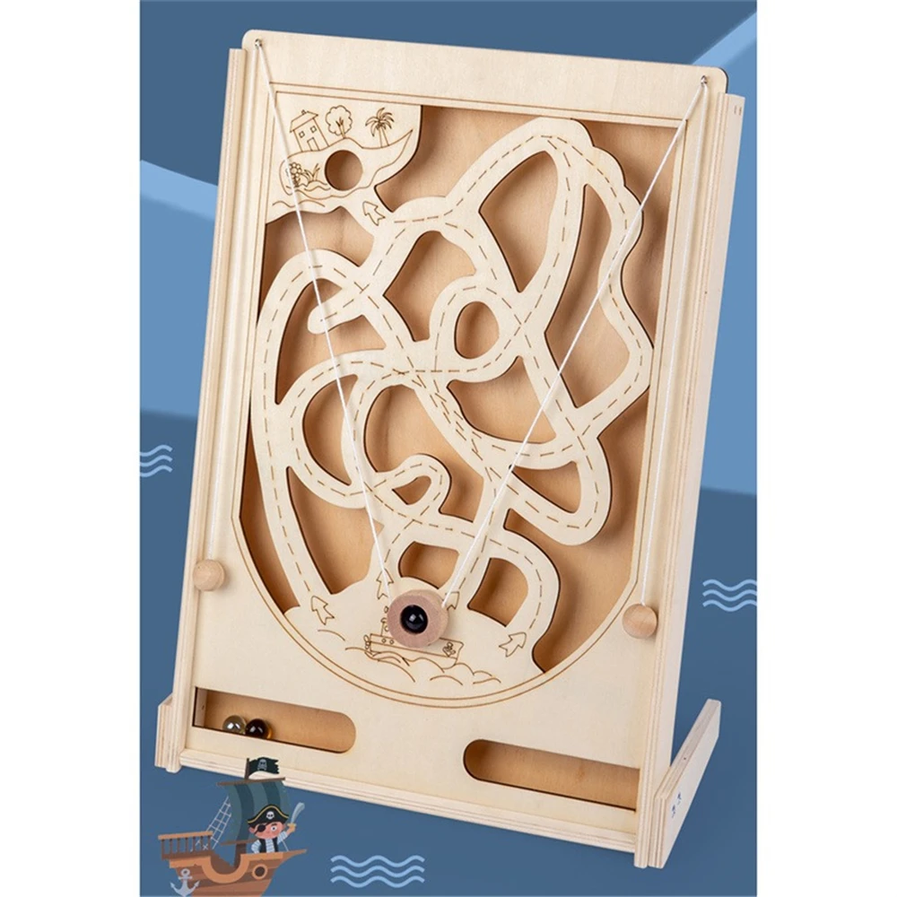 

Wooden Toys Maze Game Puzzles For Kids Magnetic Educational Toys For Children Fun Snail Bead Box Baby Wooden Puzzle Jigsaw Board