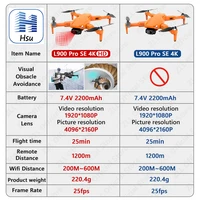 L900 PRO SE 4K HD Dual Camera Drone Visual Obstacle Avoidance Brushless Motor GPS 5G WIFI RC Dron Professional FPV Quadcopter 6