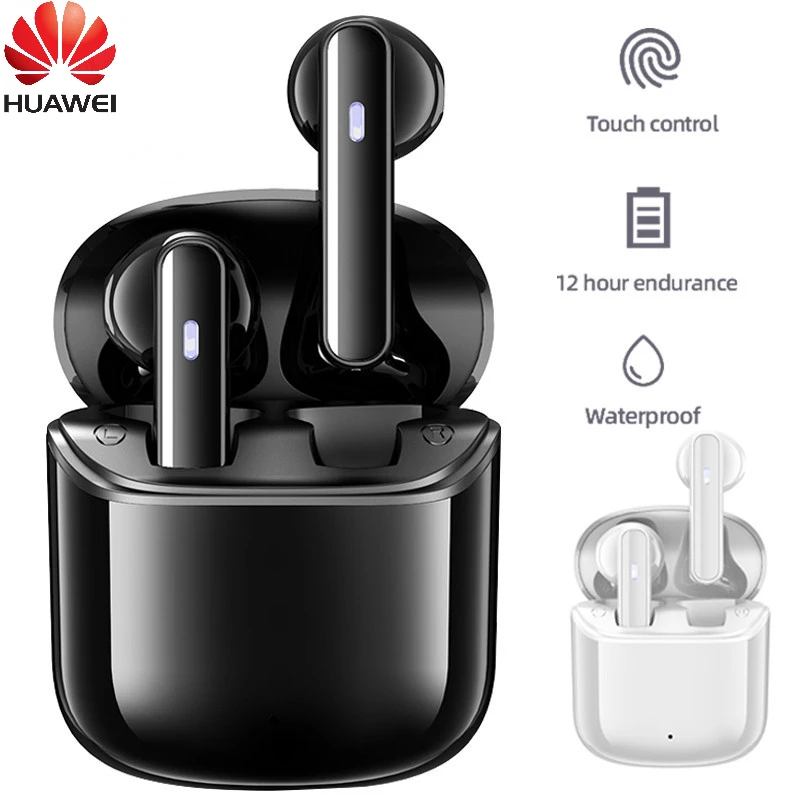 

Беспроводные наушники Huawei TWS Bluetooth 5,0, наушники-вкладыши с зарядным чехлом, Спортивная гарнитура для режима «свободные руки», водонепроницае...