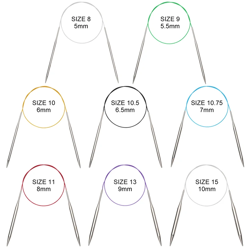 

1 шт., спицы для вязания свитера, 40-100 см