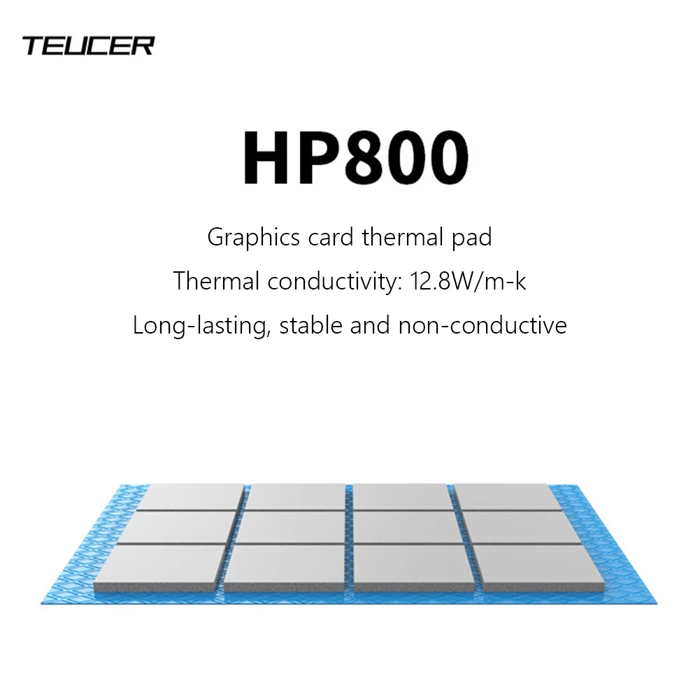 

TEUCER HP800 клей 12,8 Вт/mk теплоотвод силиконовая смазка не проводящая для RTX3090/3080 карты памяти графической видеокарты