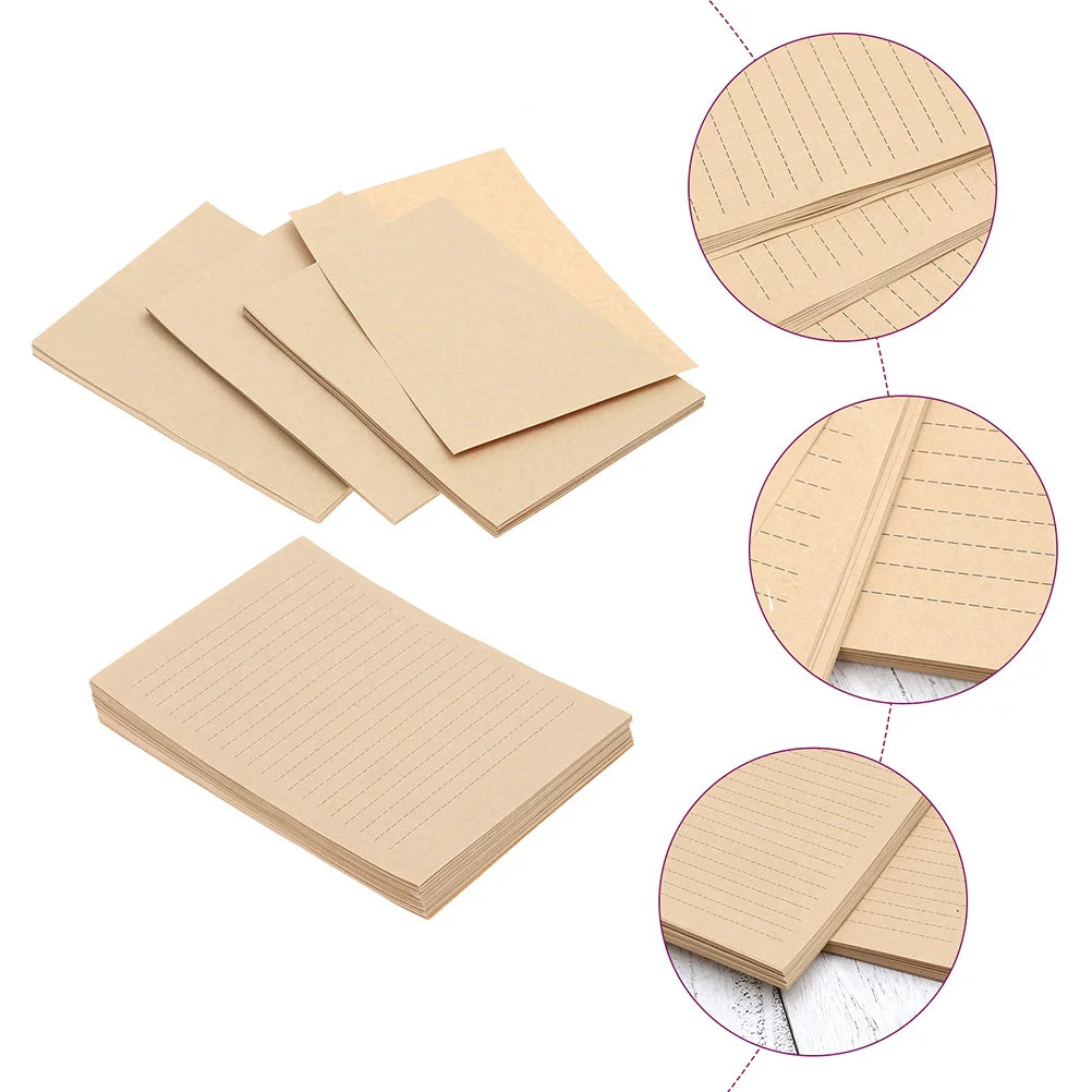 

Papers Letter Paper Writing Antique Retro Kraft Sheets Lined Looking Vintage Write Stationery Set Message Notes Stationary
