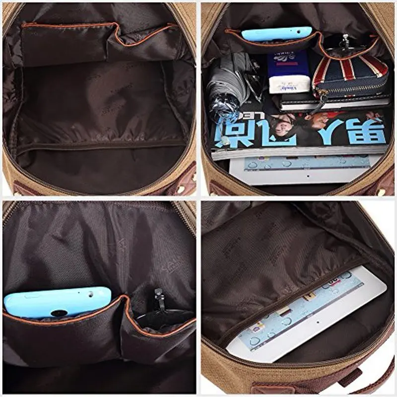 Canvas Messenger Bag Cross Body Shoulder Sling Backpack Travel Hiking Chest Bag