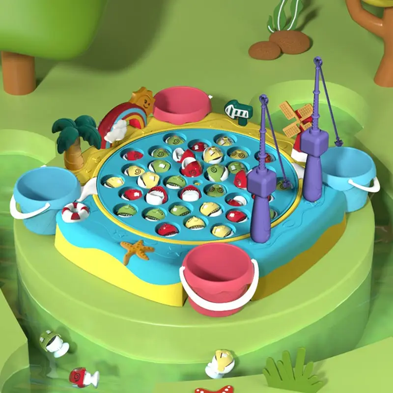 

Montessori Magnetic Fishing Game Toy for Boy 3 Year Old Fish Toy for Children Game Child Outdoor Beach Water Table Play Bath Toy