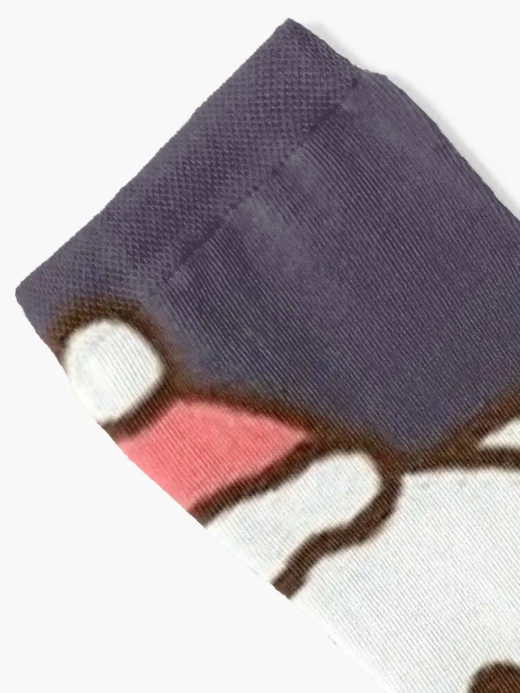 Зимние носки с персиком и Гомой чулки на Рождество мужские женские