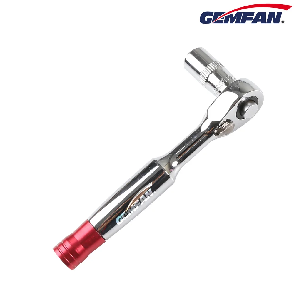 

83.2g Gemfan Detachable 1/4 Ratchet Wrench 8mm Socket Screwdriver All Metal for FPV Racing Drones Unloading Propeller Tool