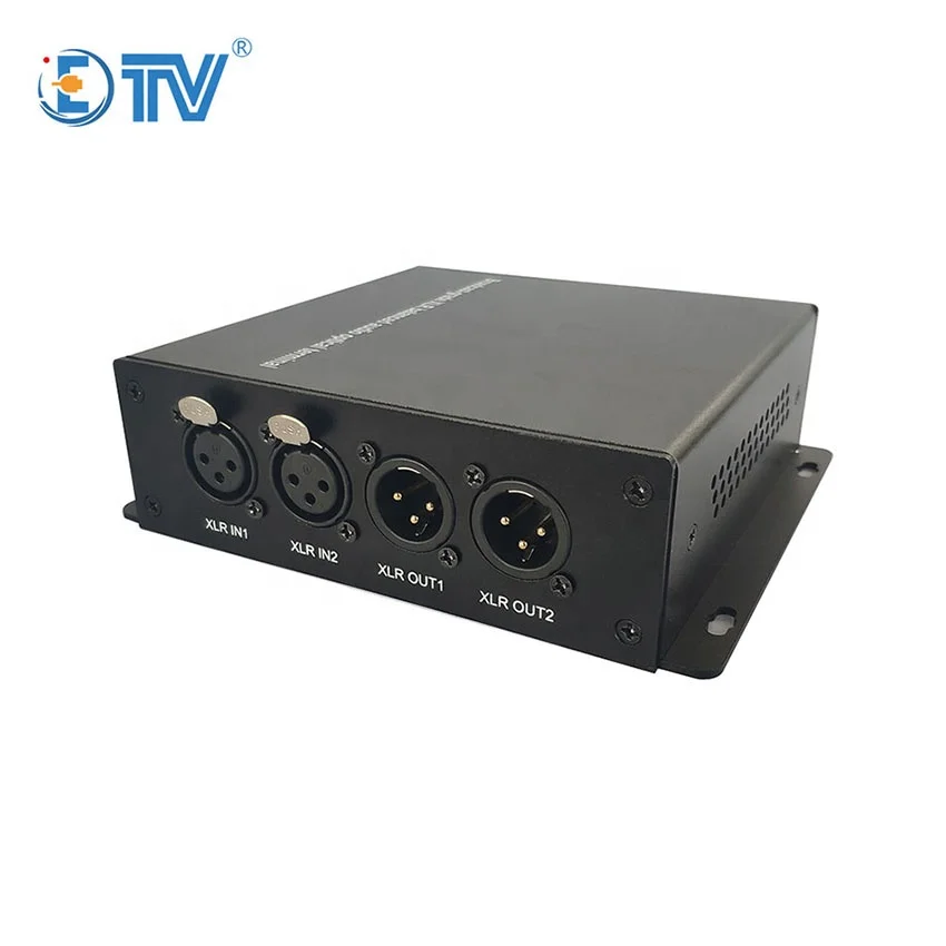 

ETV 2-ch xlr balanced audio to fiber converter