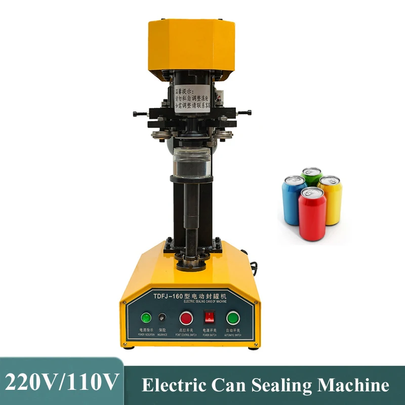

Semi Automatic Can Sealing Machine Stainless Steel Food Canning Capping Machine For Fruit Fish Beer Cans Sealer 220V 110V