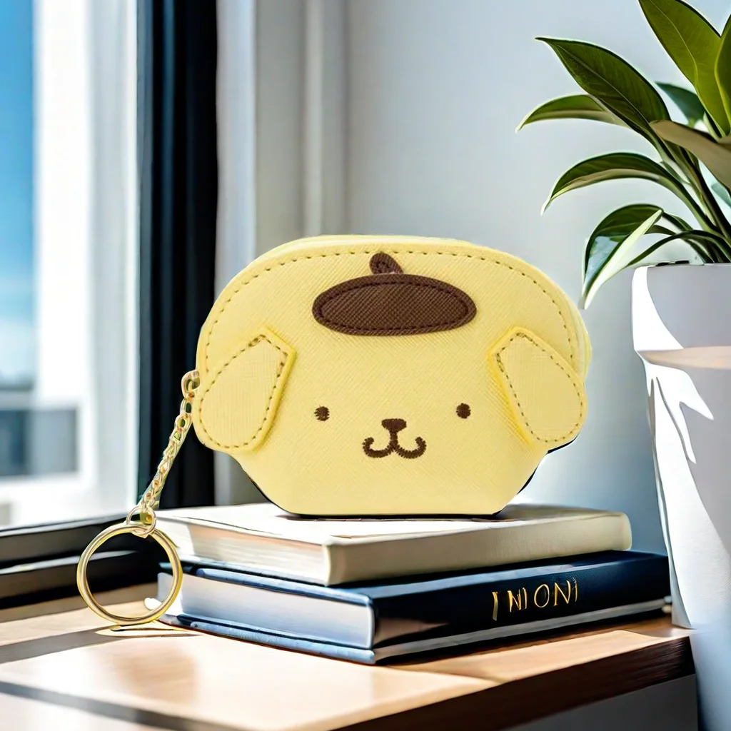 Kuromi Sanrio Креативный Мультяшный Милый Кошелек Для Монет Мини-брелок Ключей Унисекс