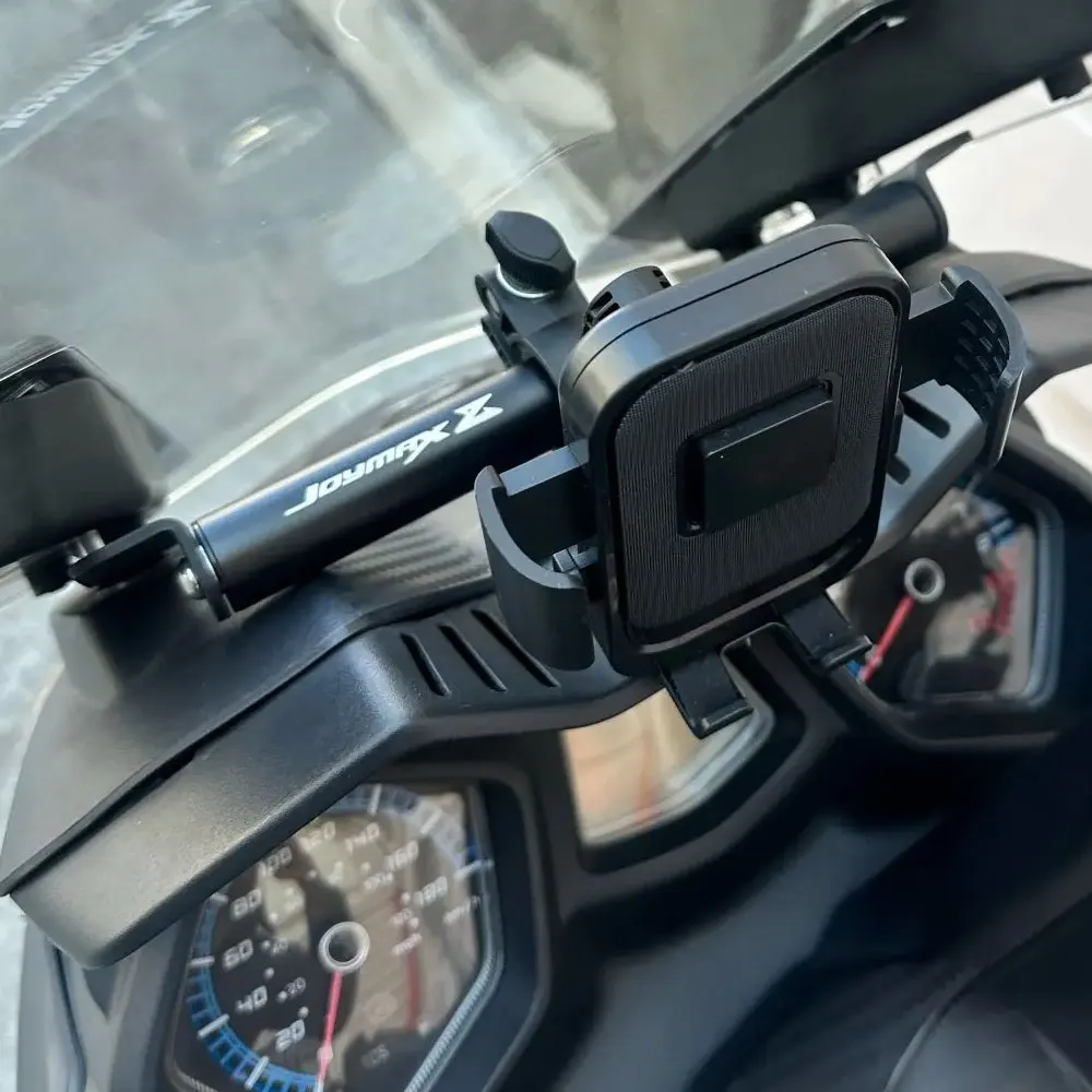 Фото Для SYM JOYMAX Z 300 Z + Ccruisym 300 125, мотоциклетный кронштейн для навигации 22 мм, держатель для смартфона, GPS-пластина, поддержка аксессуаров №2