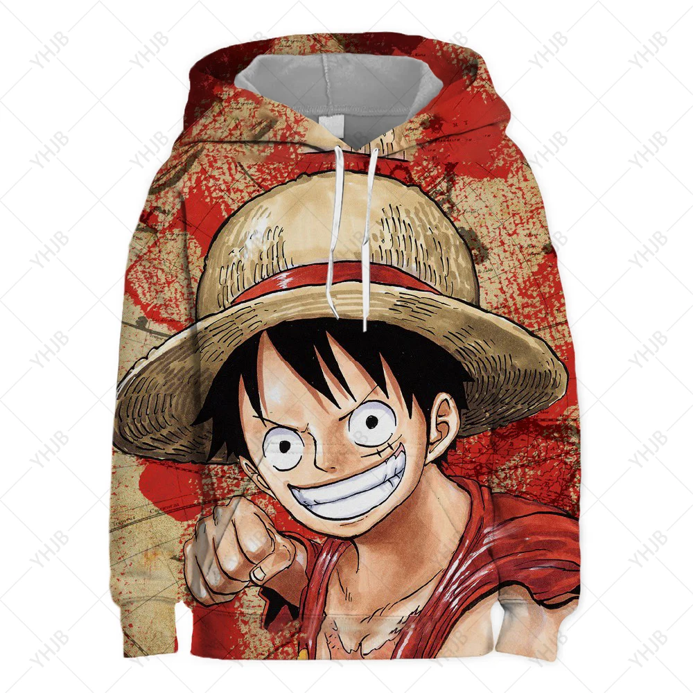 

Hot Sell One Piece 3D Hoodies Kids Boys Aikooki Hot Sale Fashion Classic Anime Harajuku Sweatshirts Brand Hoody Casual Tops