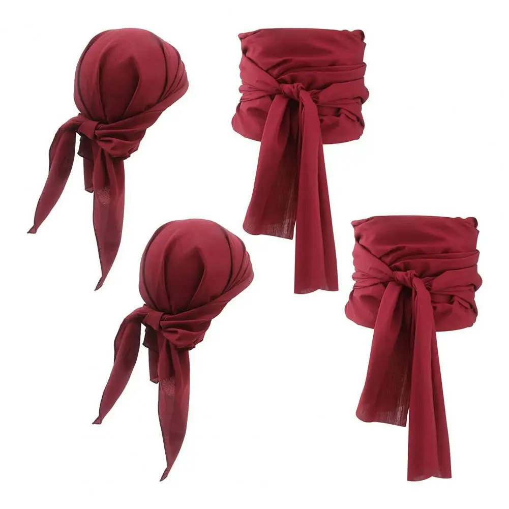 

Pirate Hat Belt Unisex Pirate Cosplay Set Vintage Renaissance Hat Belt Lace-up Accessories for Performance Props Costume Attire