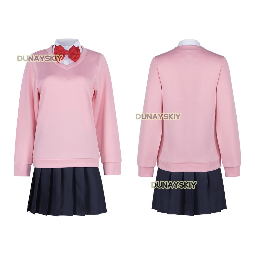 Momo Ayase Косплей Костюм Аниме Dandadan Одежда для ролевых игр Школьная форма JK Серьги