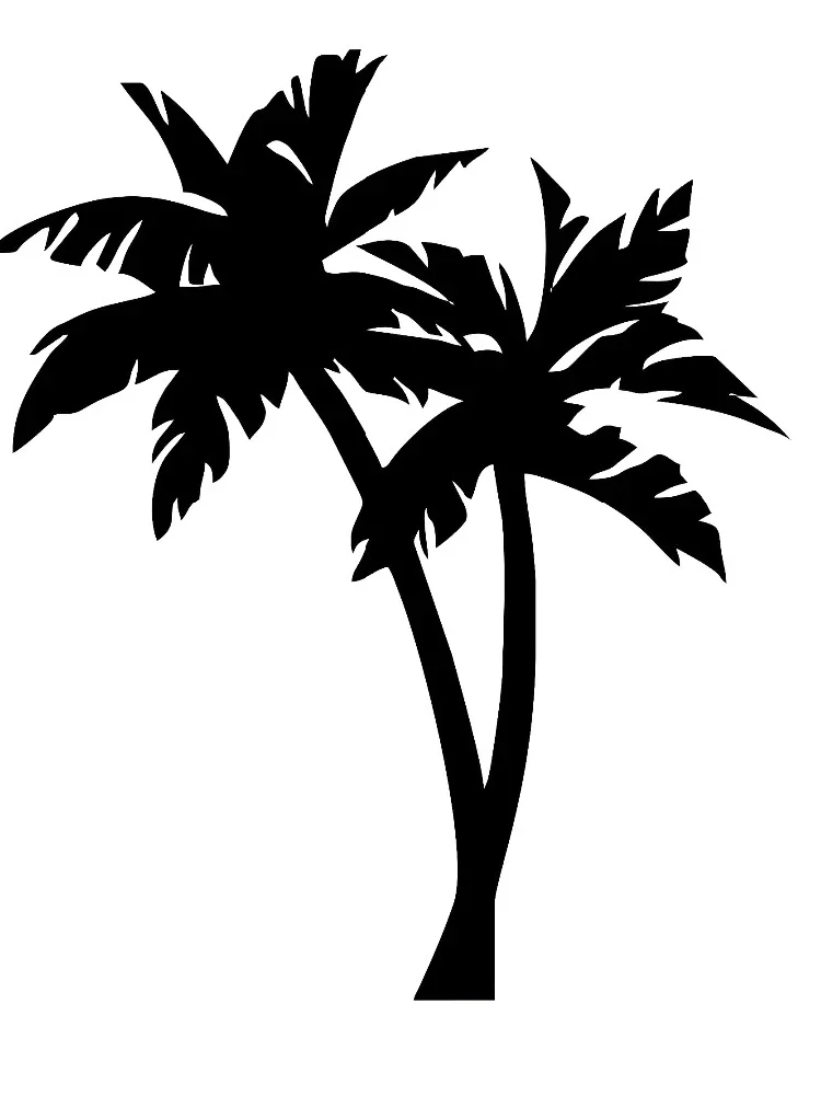 

16x13,4 см пальма тропическая наклейка на автомобиль художественный декор на бампер автомобили мотоциклы внешние аксессуары виниловые наклейки,KK