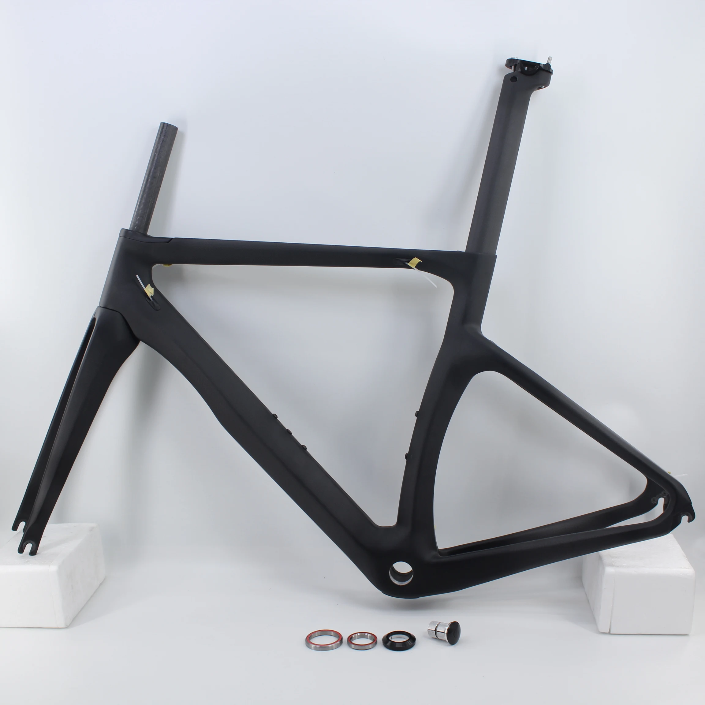 Новый гоночный шоссейный велосипед NK1K Black 700C Matt 3K полностью карбоновая рама