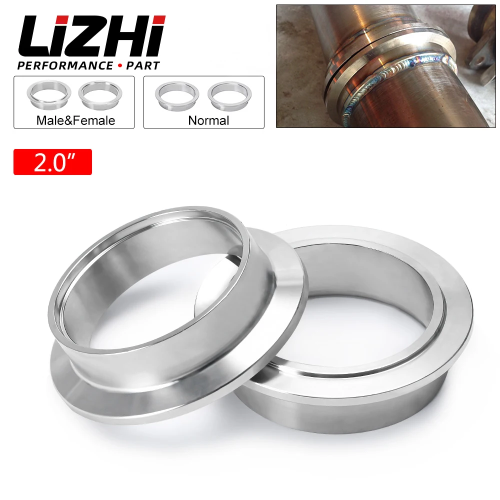 

2-дюймовый 50 мм V-образный зажим фланец штекер и гнездо выхлопная труба V-Band Turbo выхлопные трубы автомобильные аксессуары