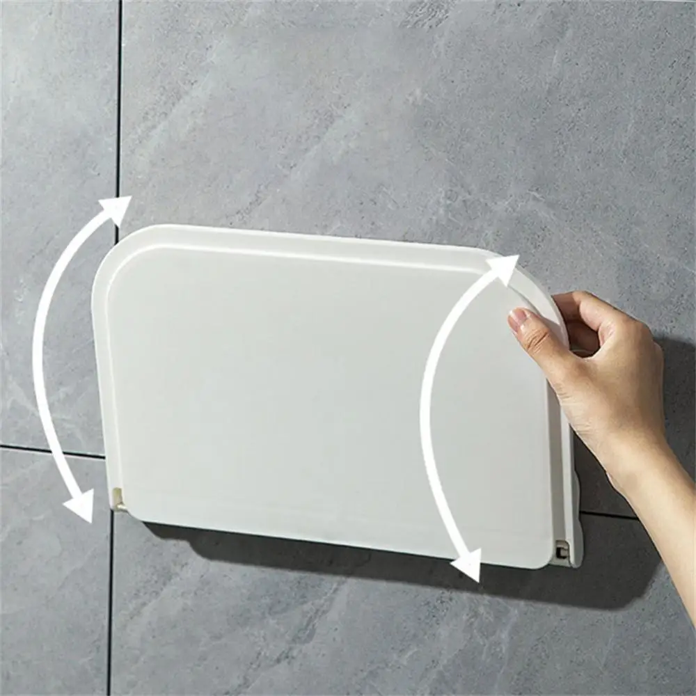 

Bathroom Shelf Plastics Household Portable Foldable Wall Mount Bathroom Storage Bathroom Clothing Storage Pp Without Holes