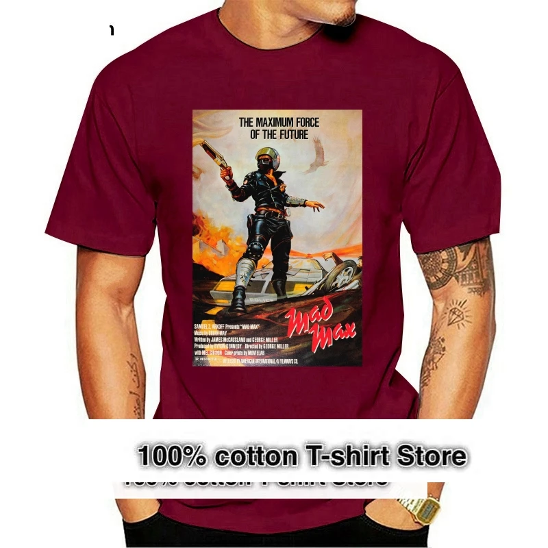 Mad Max Film Poster 70S Action Retro T Shirt 958 Loose Plus Size Tee Shirt