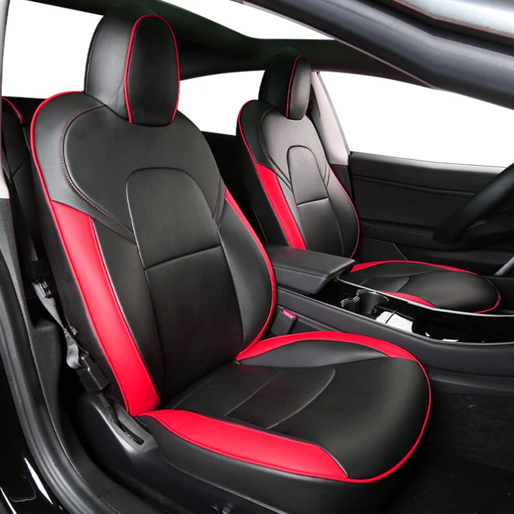 Чехол для сиденья Tesla Model 3 Y наппа кожа стиль Full Surround оптовая цена Белая Подушка