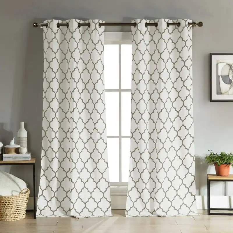 

Geometric Window Curtain Set