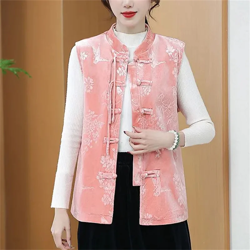 5XL женский жилет для женщин среднего возраста повседневная куртка без рукавов