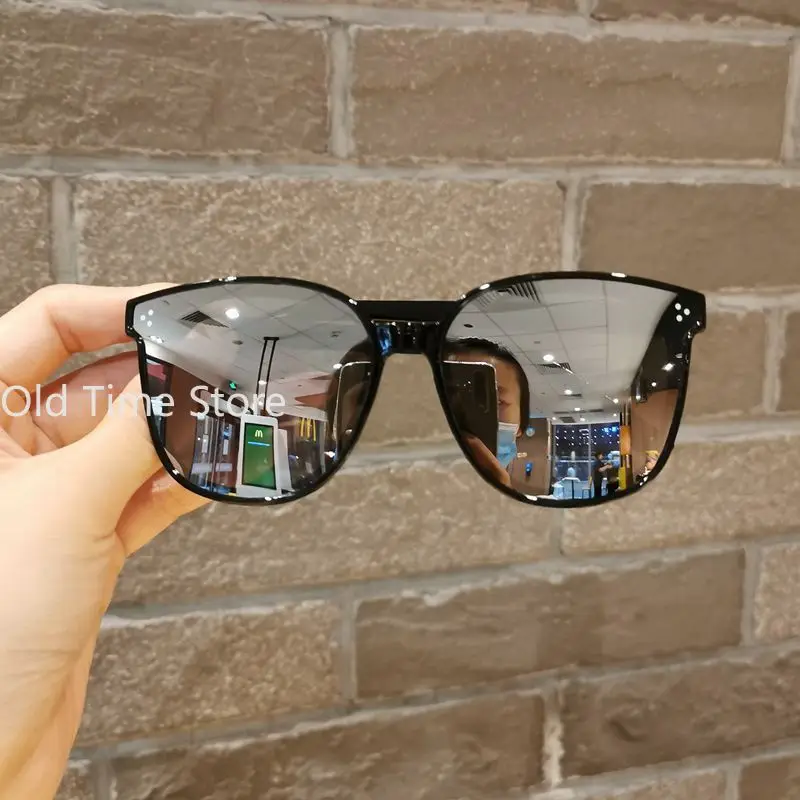 Солнцезащитные очки для девочек и мальчиков круглые винтажные с блестящим